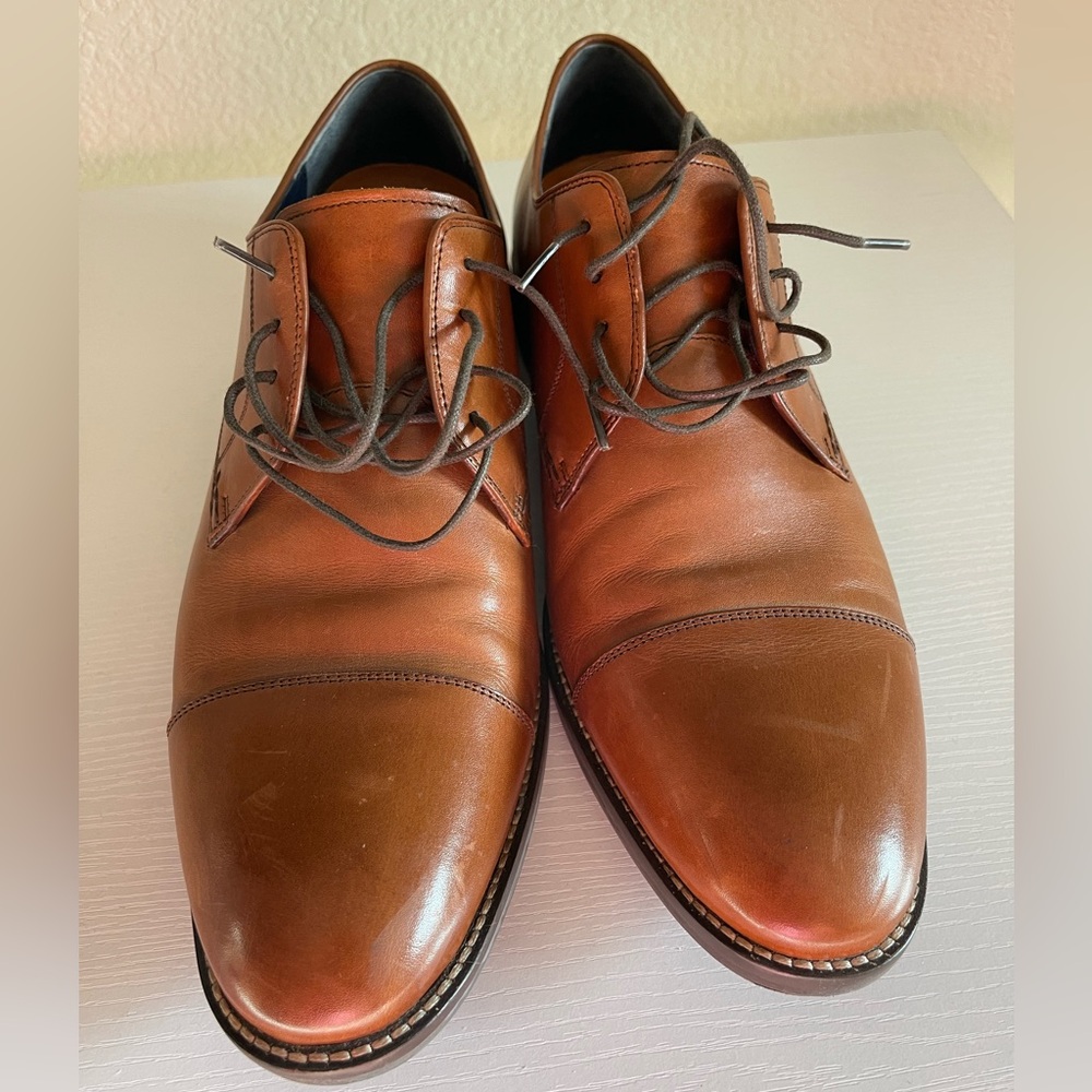 Cole Haan Tan Leather Oxfords